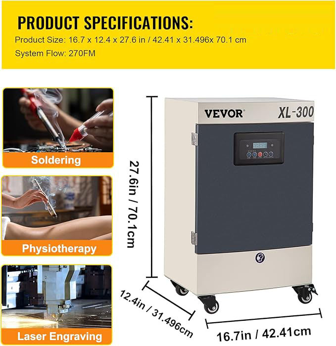 Fumego XL-300 330W Fume Extractor